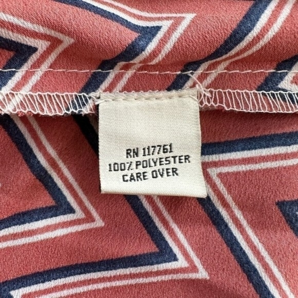 Women Dress Speed Control NY Chevron Print Dress Tassel Front Sheath Midi Dress - Picture 12 of 12